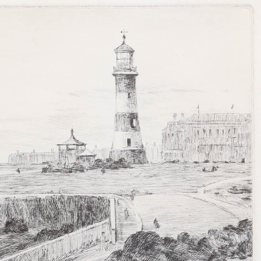 Rowland Langmaid Ra (1897 1956) Framed Etching, Plymouth Hoe photo 215.0