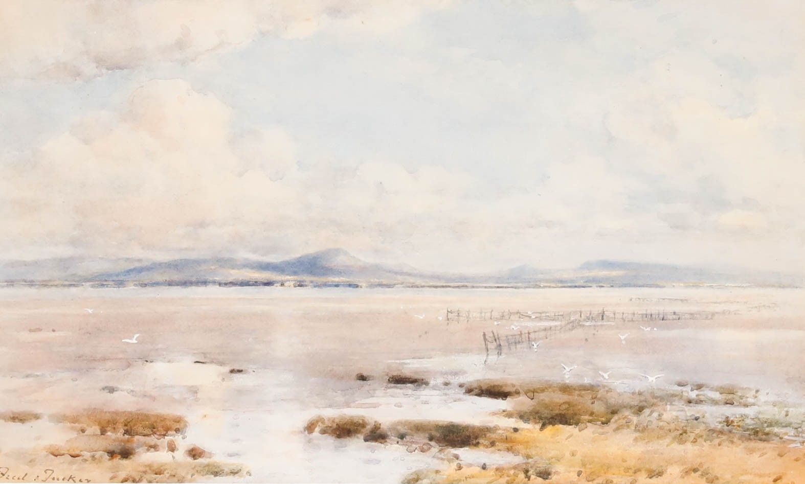 Frederick Tucker (1860 1935) Watercolour, The Cumberland Hills photo 230.0