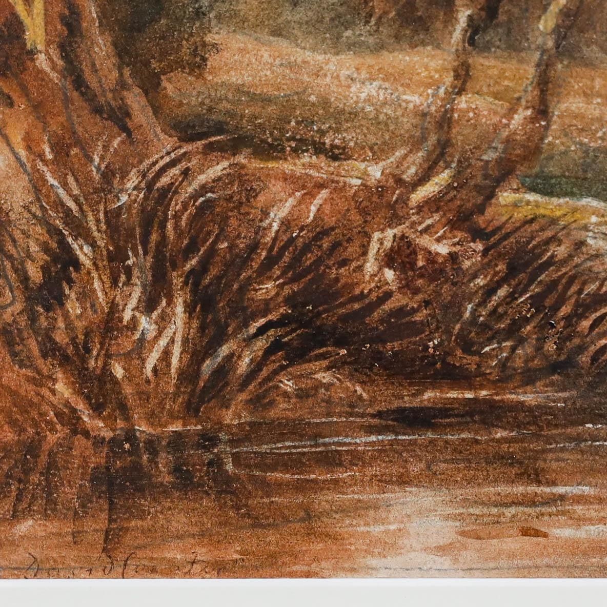 David Cox Jnr. Arws (1809 1885)  Mid 19th Century Watercolour, A Distant Castle photo vinterior