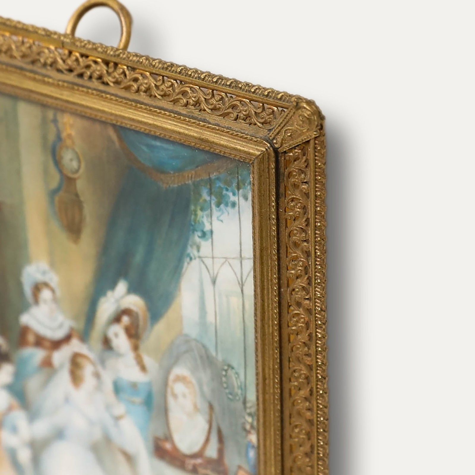 Francis P. Stephanoff (1790 1860) Miniature Watercolour, The Bridal Morning photo 313.0