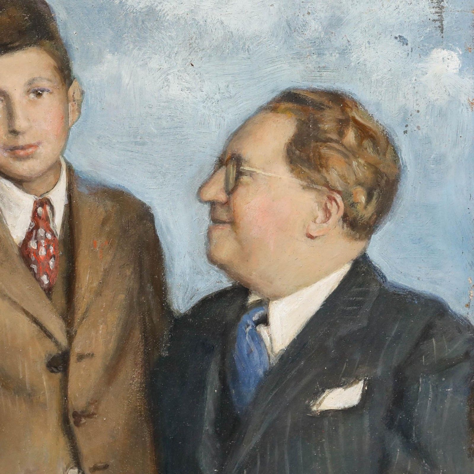 George Weissbort (1928 2013) 1971 Oil, A Proud Father photo Art