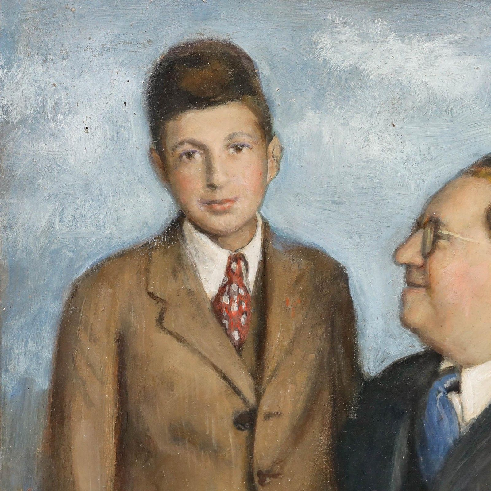 George Weissbort (1928 2013) 1971 Oil, A Proud Father photo 238.0