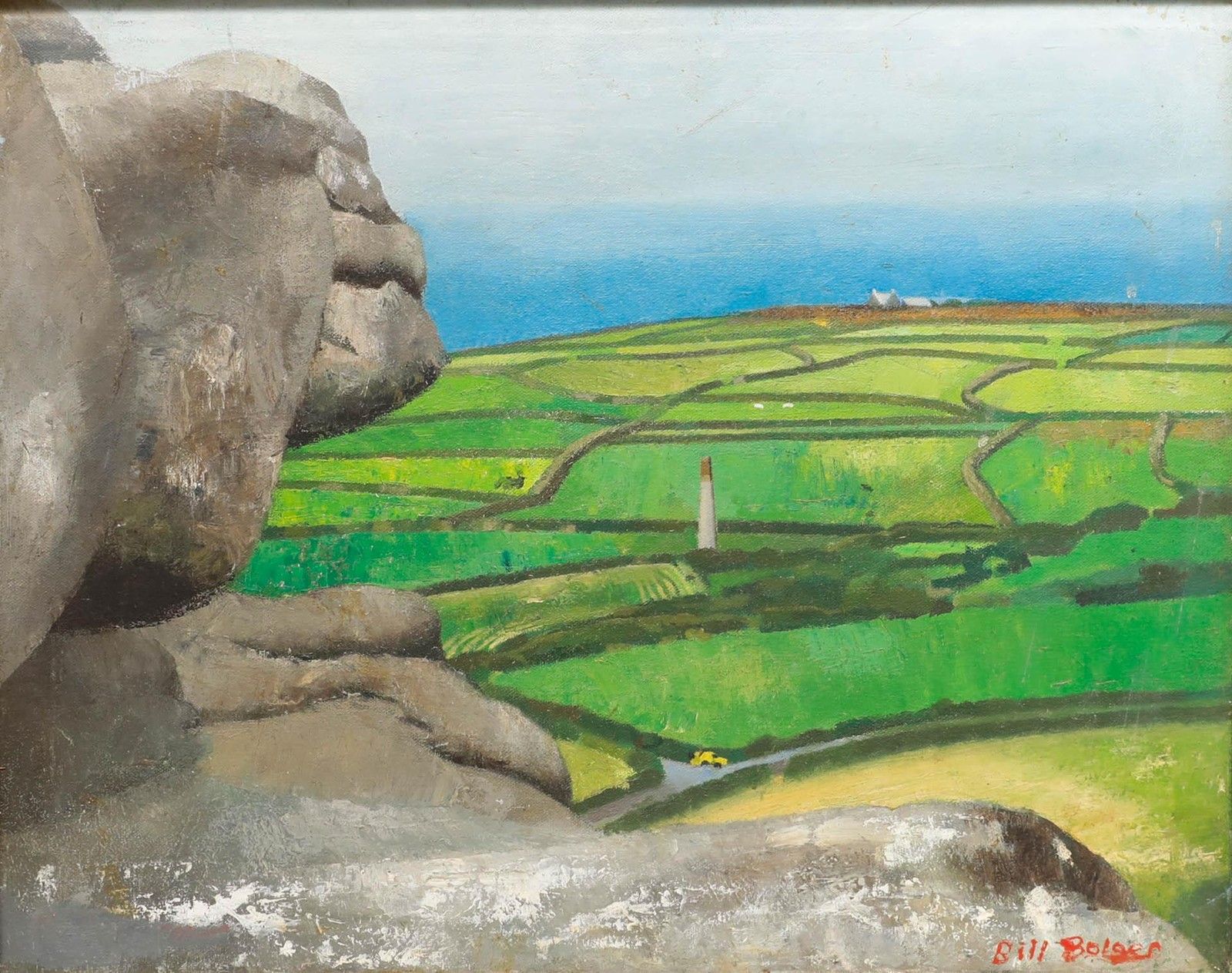 Bill Bolger (1940 2024) 20th Century Oil, View From The Limestone Cliffs photo furniture