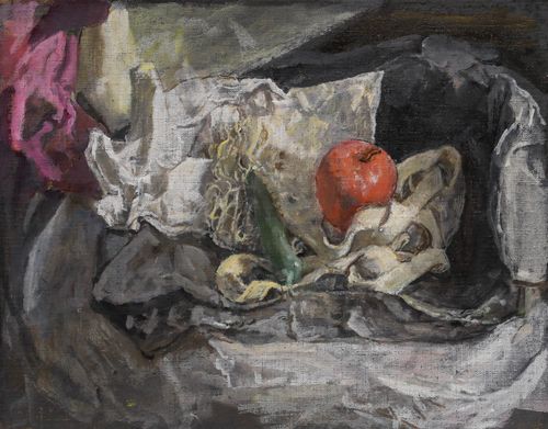 George Weissbort (1928 2013) 20th Century Oil, The String Shopping Bag photo furniture