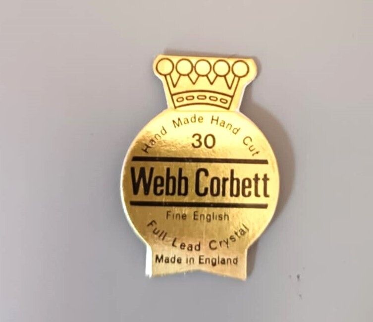 Set Of Six Webb Corbett Lead Crystal  Clear Cut Glass Serviette Rings. photo Home Decor
