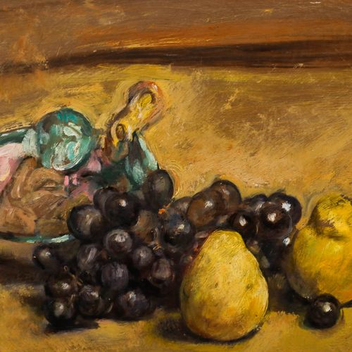George Weissbort (1928 2013) 20th Century Oil, Grapes & Golden Pears photo Art
