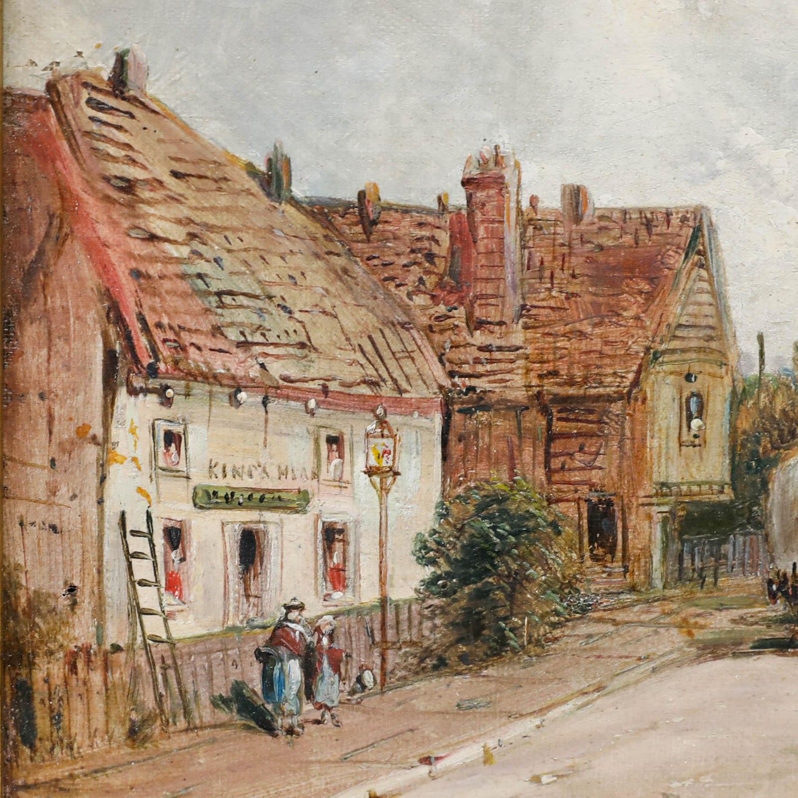 Alfred Henry Vickers (1853 1919) Framed Oil, The Village Of Keston photo 313.0