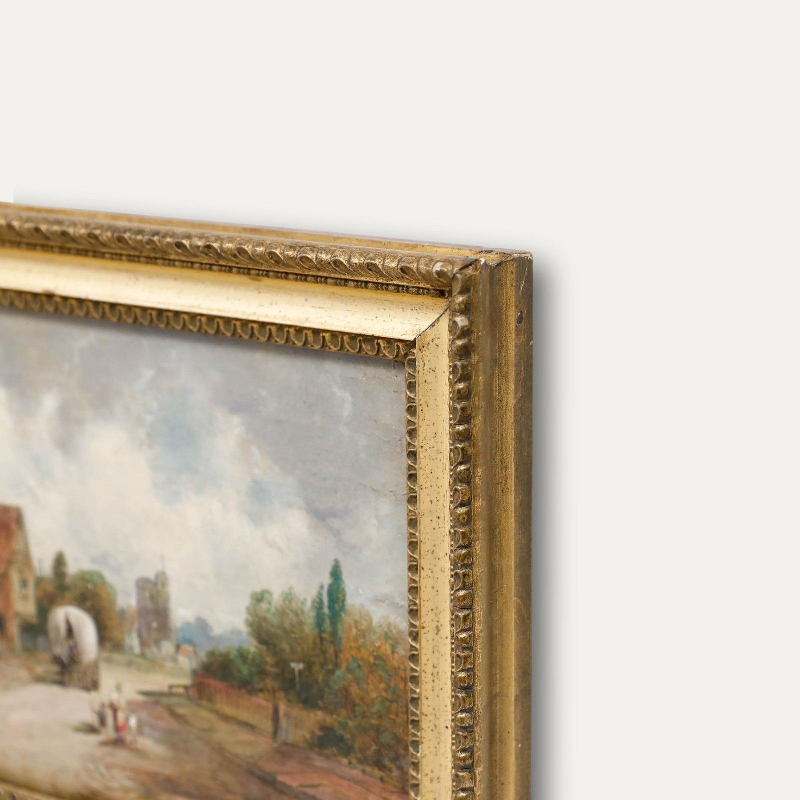Alfred Henry Vickers (1853 1919) Framed Oil, The Village Of Keston photo vinterior