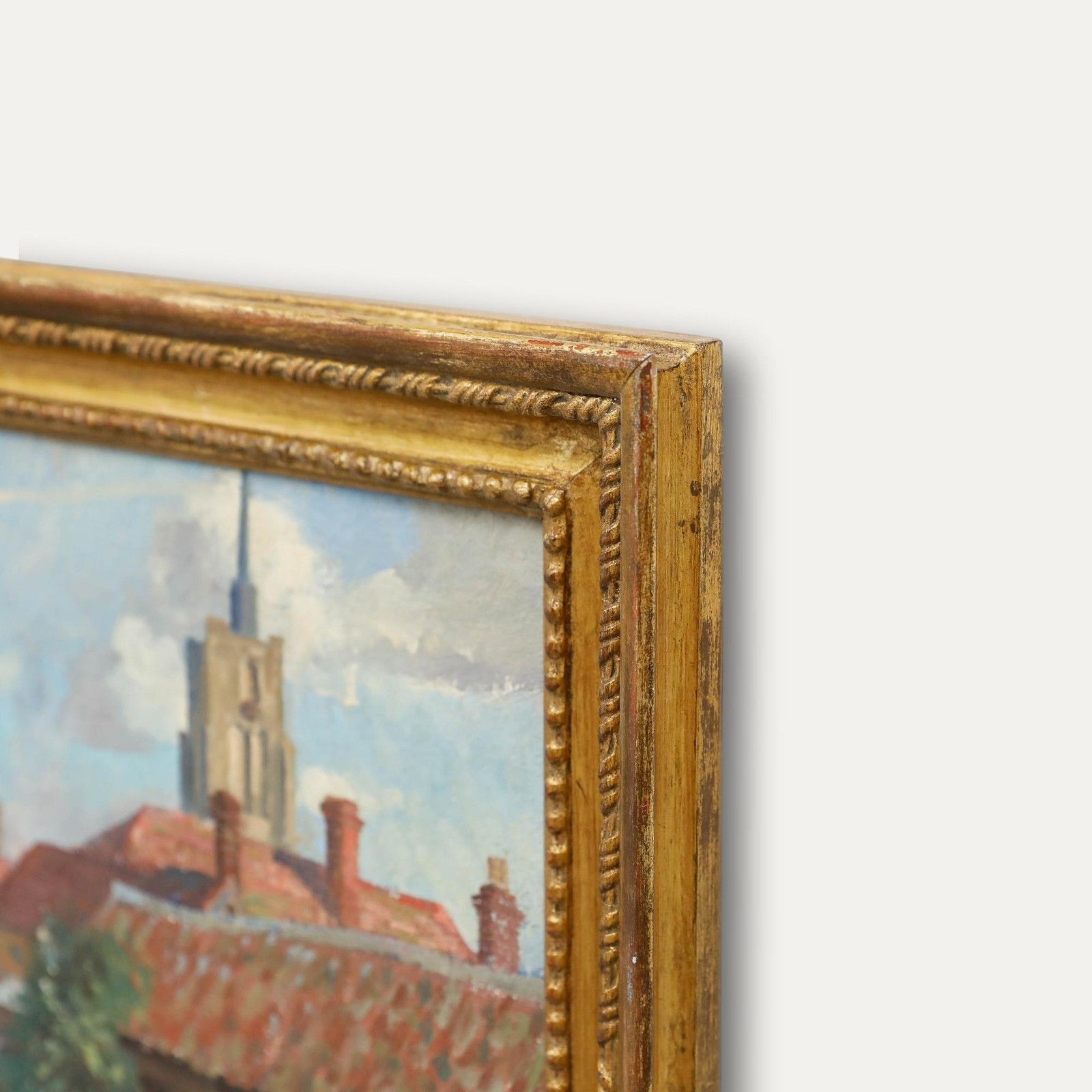 Framed Mid 20th Century Oil Ashwell, Hertfordshire photo 213.0