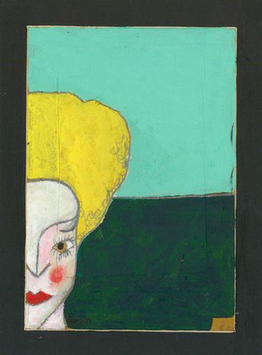 Ben Carrivick Contemporary Oil, Lady In Landscape