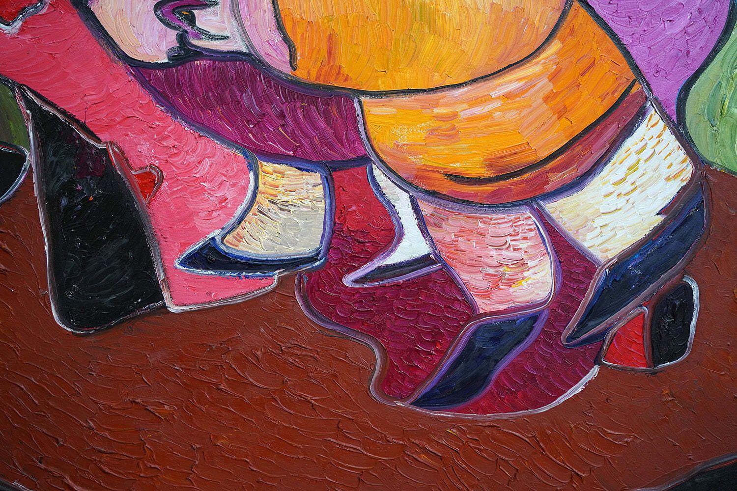 A Very Large Oil On Canvas By Albert Louden (B.1943); Untitled; 2004 photo vintage