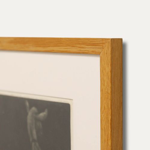 Framed Contemporary Aquatint Mother Goat photo 122.0