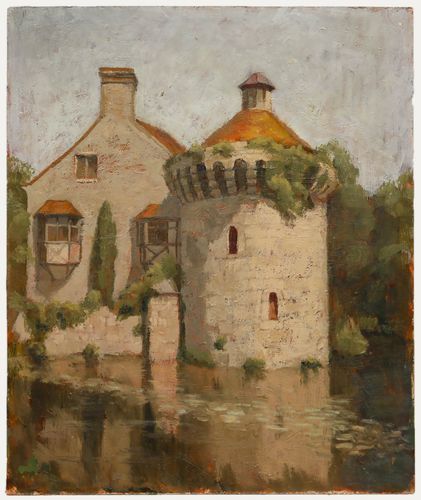 Jean Renow 20th Century Oil, Scotney Castle