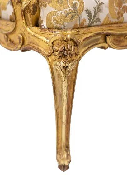 photo furniture Louis XV Style Armchair, With Its Queen Style Backrest. Period 1900 1950.