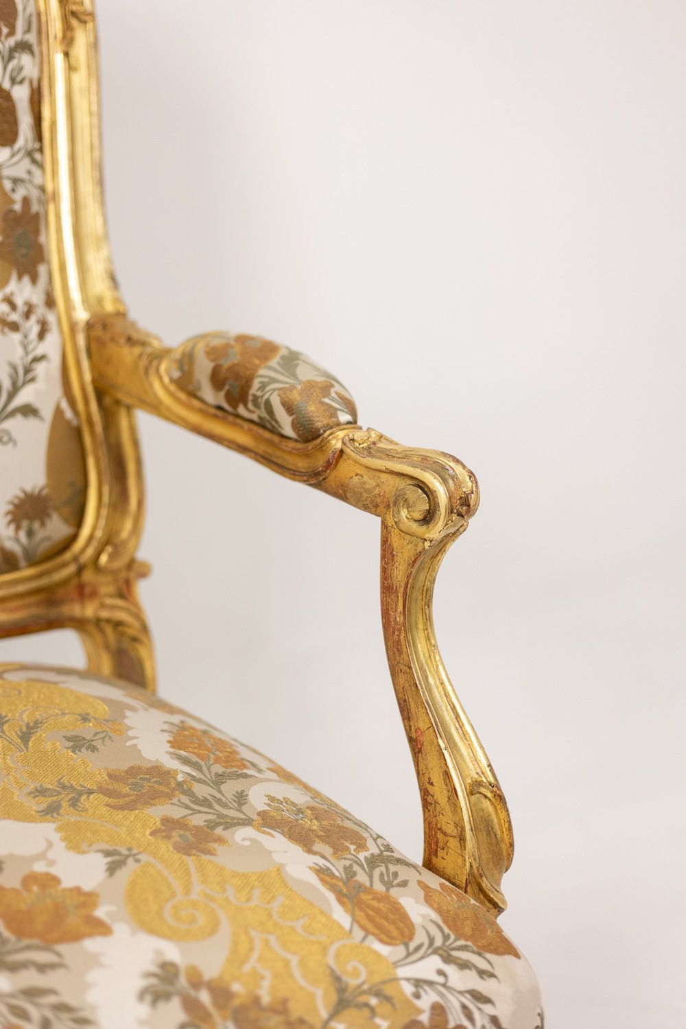 Furniture Louis XV Style Armchair, With Its Queen Style Backrest. Period 1900 1950. photo