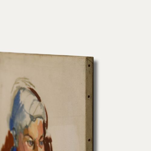 Attrib. Robert De Quin  Mid 20th Century Oil, Lady In A Shawl photo 240.0