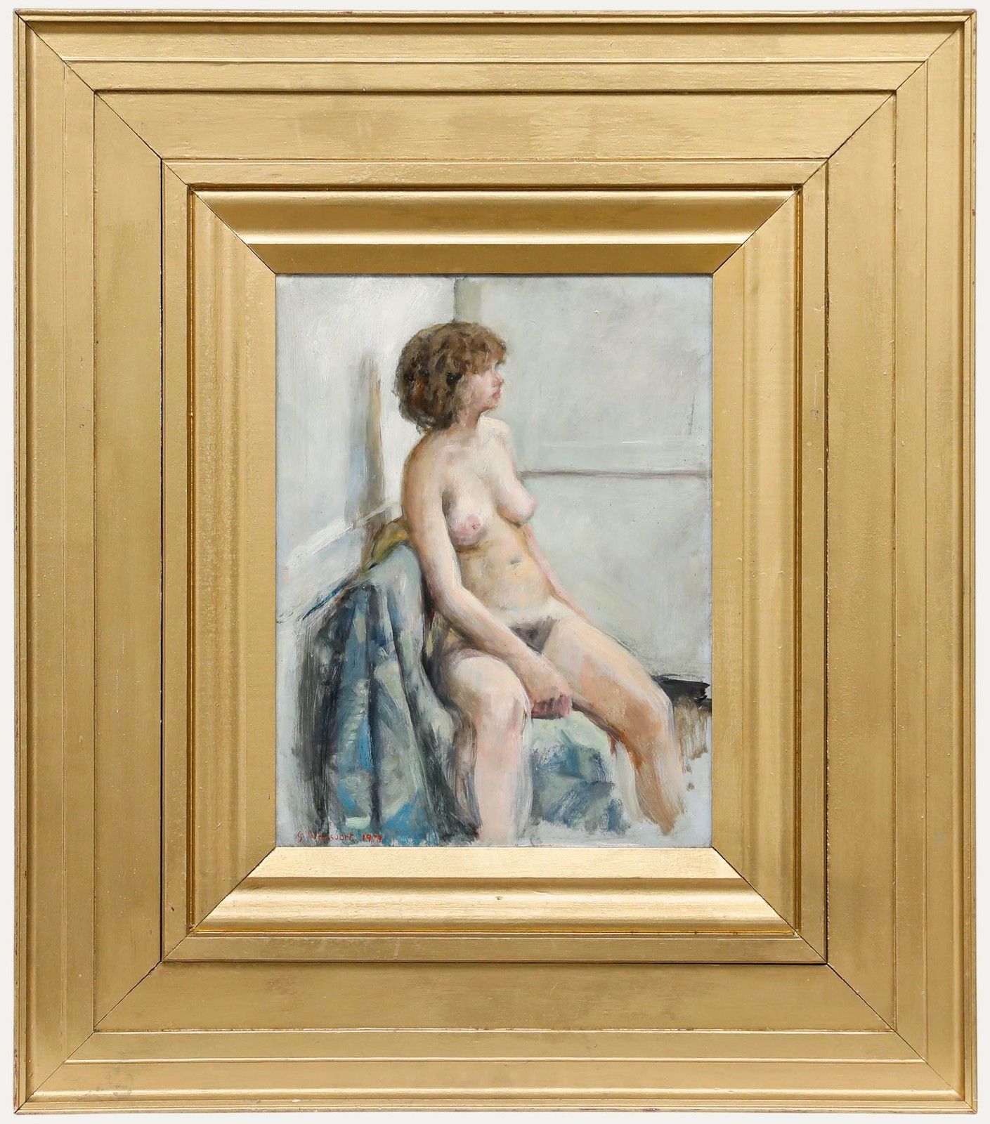 George Weissbort (1928 2013) Framed 20th Century Oil, Nude In The Studio