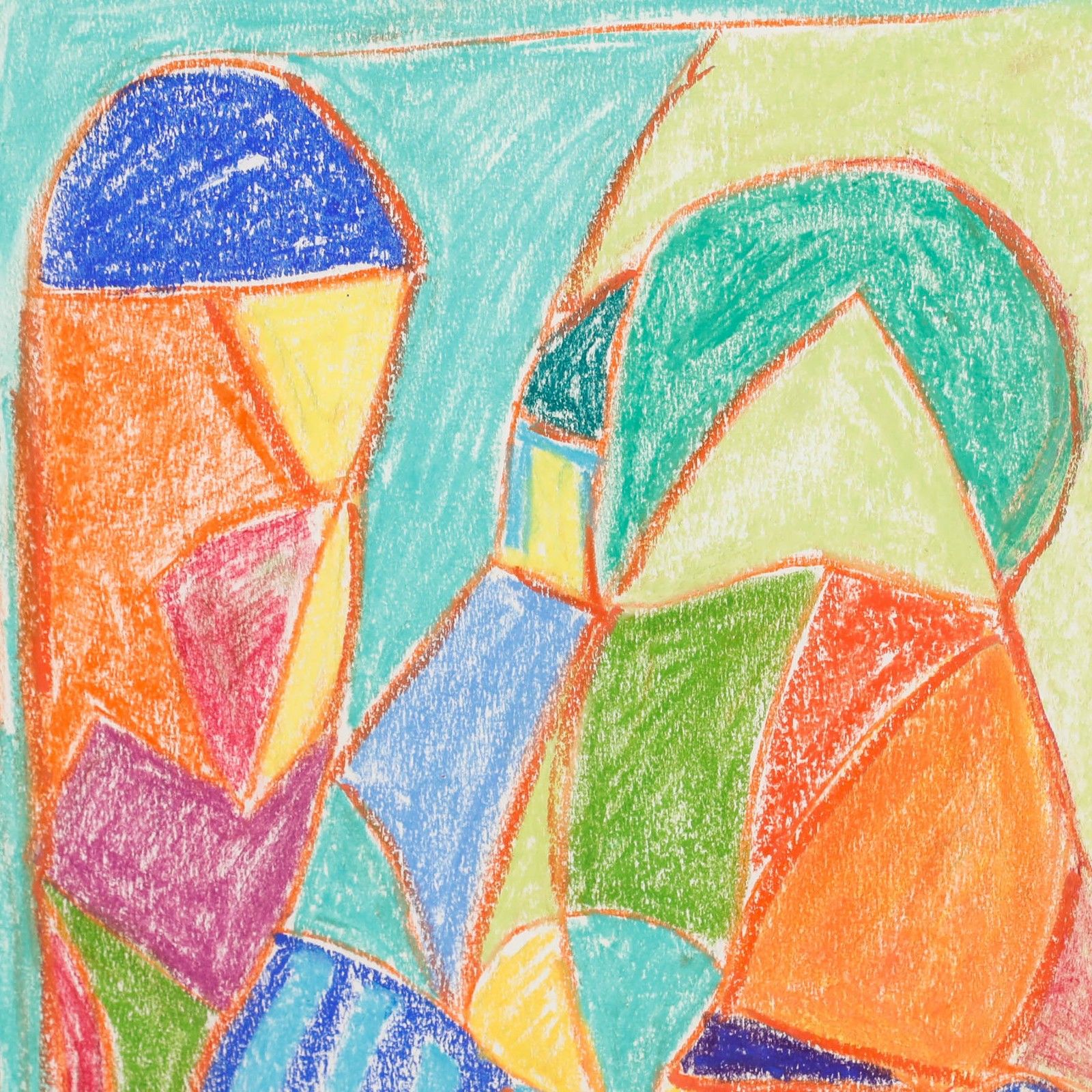 Erwin Steinhauser (1939 2023) 20th Century Pastel, Abstract Composition photo Art