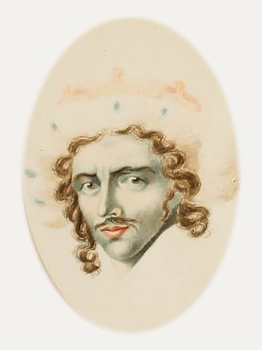 After John James Halls (1776 1853) Watercolour, Edmund Keane As Richard III photo furniture