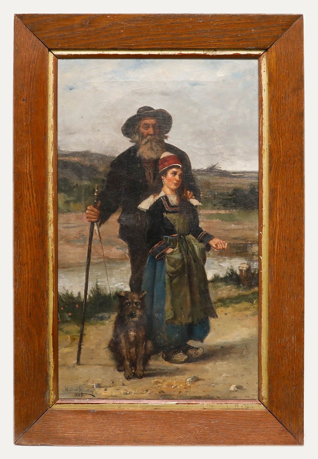 Walter Shaw Sparrow 1888 Oil, Donnez Moi Un Sou!