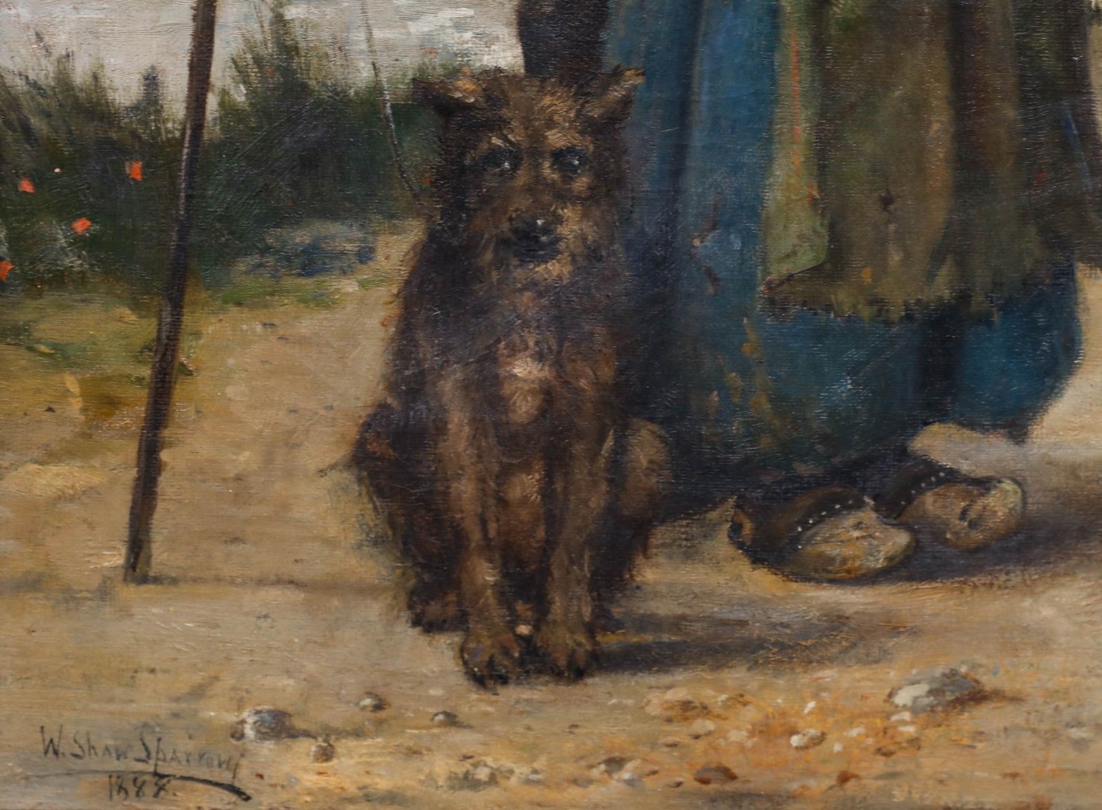 Walter Shaw Sparrow 1888 Oil, Donnez Moi Un Sou! photo vinterior