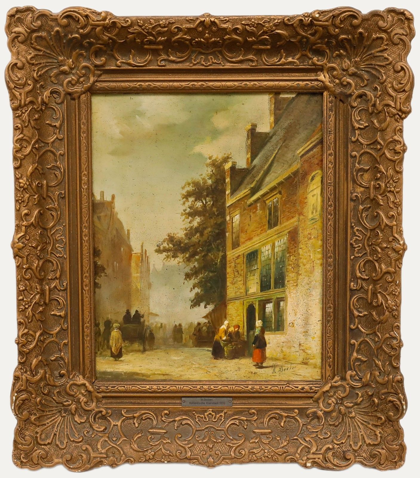 Henk Dekker  Dutch School  C.1870 Oil, Heading To Market