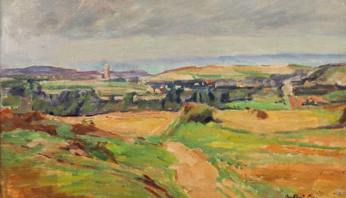 Bertrand Py (1895 1973) Framed Mid 20th Century Oil, Summer Landscape photo furniture