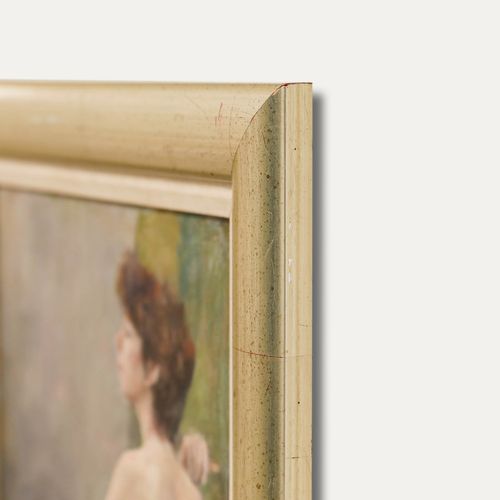 George Weissbort (1928 2013) Framed 20th Century Oil, Nude In Profile photo vinterior