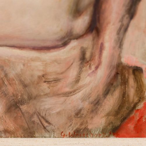 George Weissbort (1928 2013) Framed 20th Century Oil, Nude In Profile photo buy