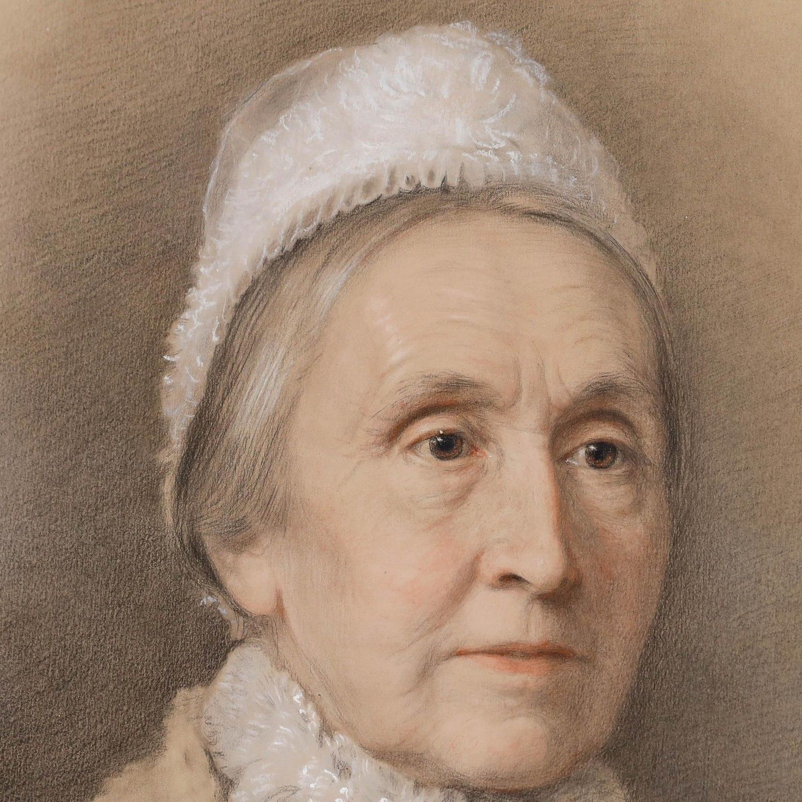 Richard Hollingdale (1850 1899) Framed Pastel, Victorian Lady With Lace Cap photo 337.0