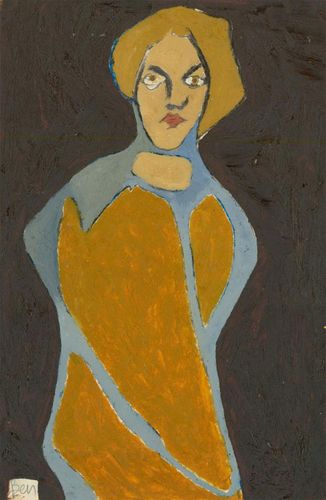 Ben Carrivick Contemporary Oil, Abstract Dress