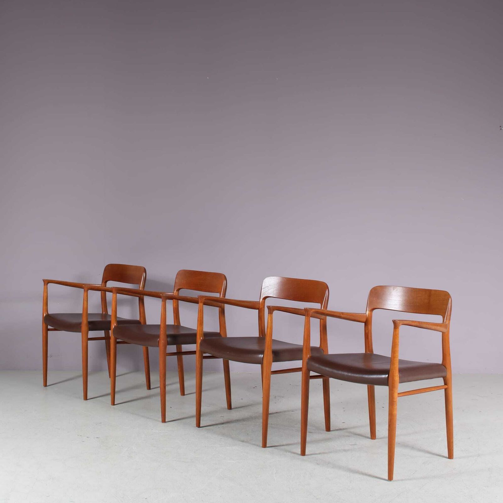 Model 56 Dining Chairs By Niels Otto Moller For Moller, Denmark