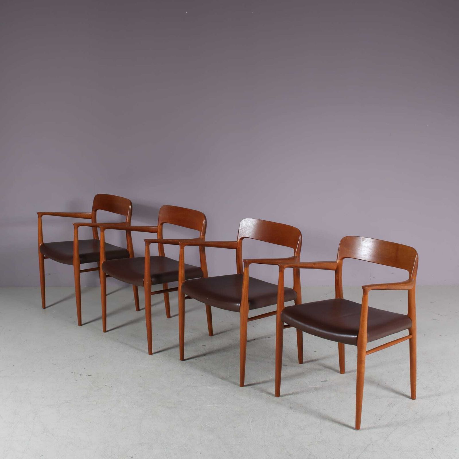 Model 56 Dining Chairs By Niels Otto Moller For Moller, Denmark photo for sale