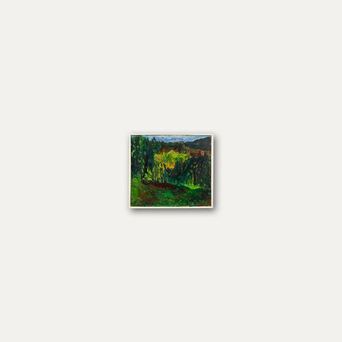 Anton Gold (1914 1970) Mid 20th Century Oil, Looking To The Mountains photo buy