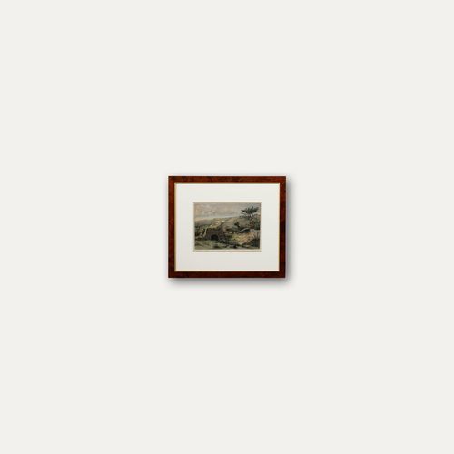 Walter Lishman (1900 1986) Mid 20th Century Aquatint, Yorkshire Moors photo buy