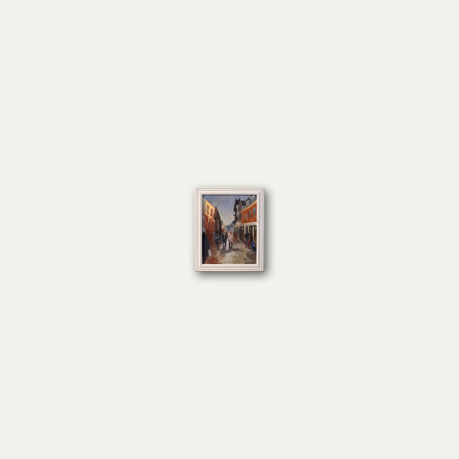 Celia Di Massimo Framed Contemporary Oil, A Cold Day In Winchester photo buy