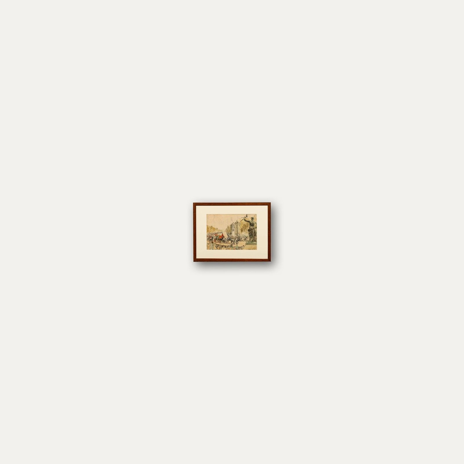 Marjorie Sherlock (1897 1973) 1950 Watercolour, Irish State Coach photo buy