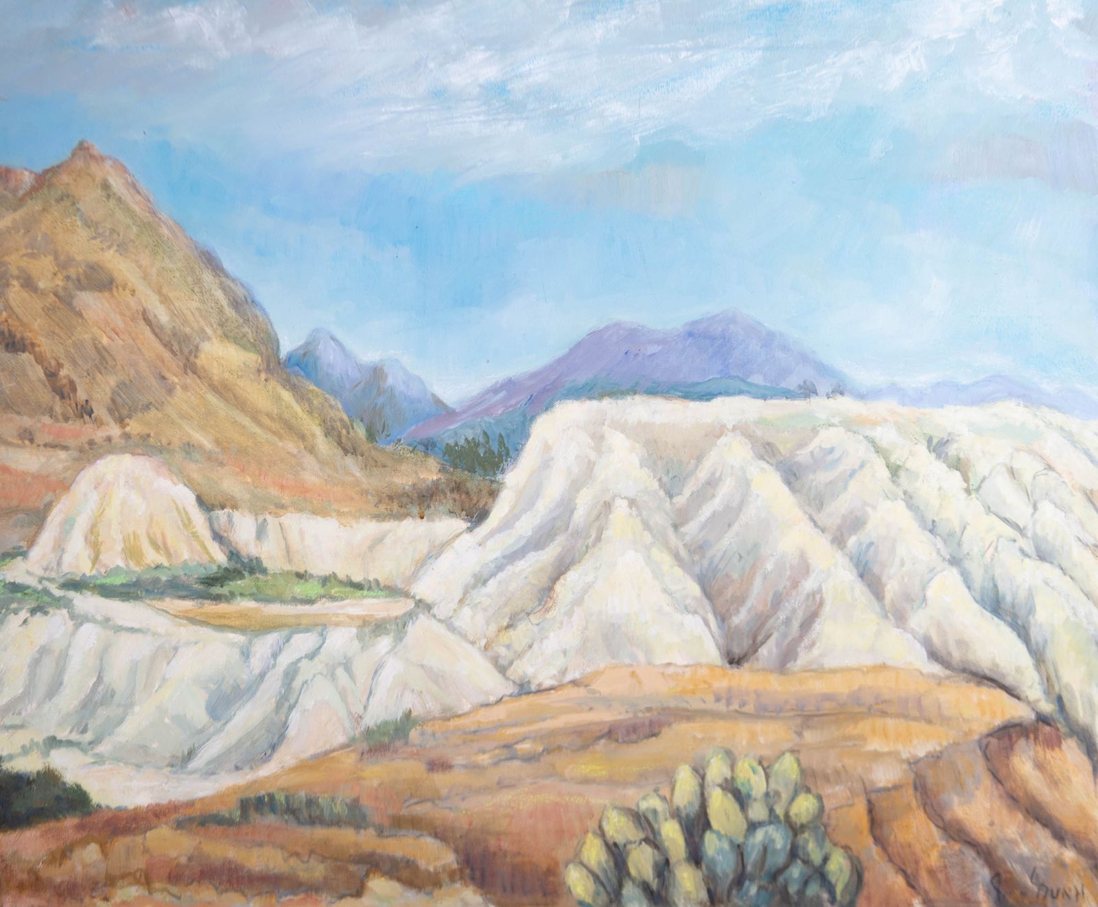 Lorna Dunn Contemporary Oil, Southern American Mountains