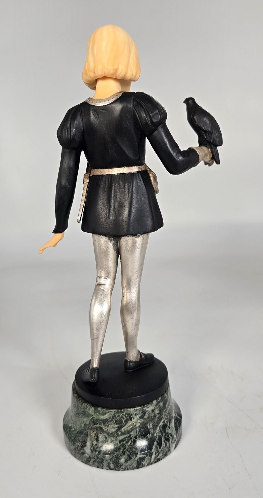 photo buy Gotthilf Jaeger, A Pair Of Bronze And Ivory Figures, The Falconer And The Casket Bearer Circa 1925