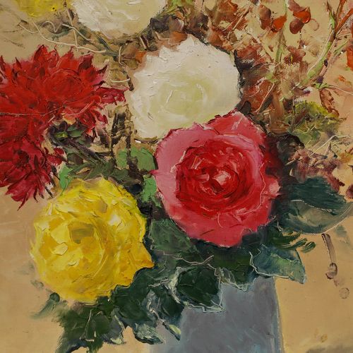 Saumell  20th Century Oil, Summer Blooms photo Art