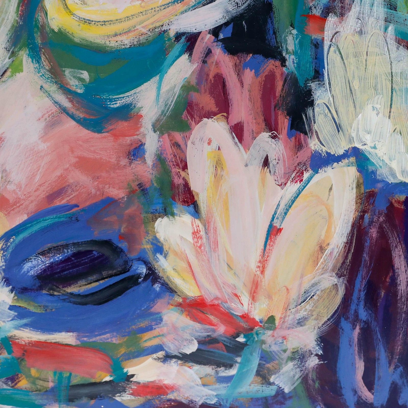 Erwin Steinhauser (1939 2023) 20th Century Acrylic, Flower Garden photo Art