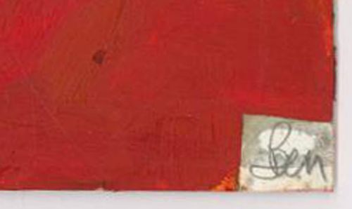 Ben Carrivick Contemporary Oil, Lady In Red photo for sale