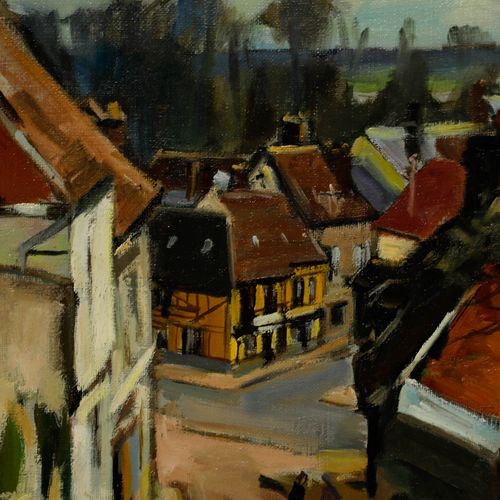 Georges Pacouil (1903 1996) Mid 20th Century Oil, Chaumont En Vexin photo 262.0