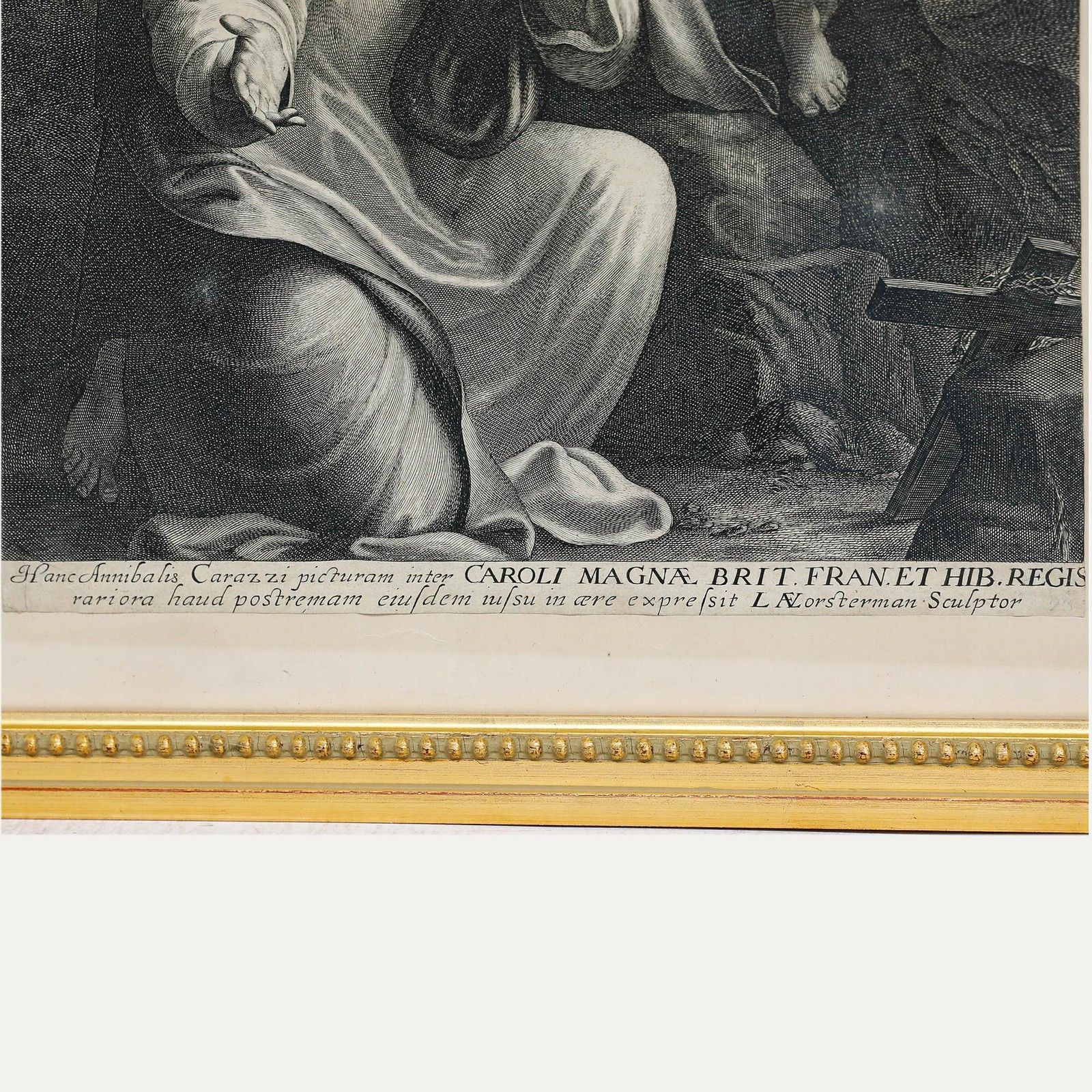 After Annibale Carracci (1560 1609) 1627 Engraving, The Agony In The Garden photo Art