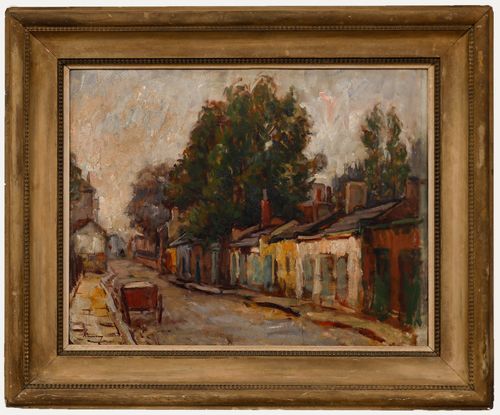 Kalman Kememy (1896 1994) Mid 20th Century Oil, The Workshops II