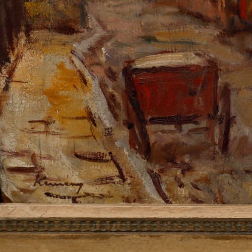 Kalman Kememy (1896 1994) Mid 20th Century Oil, The Workshops II photo vinterior