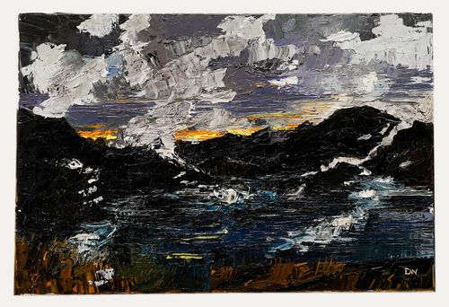 Daniel Nichols Contemporary Oil, Clouds Over Snowdonia photo furniture