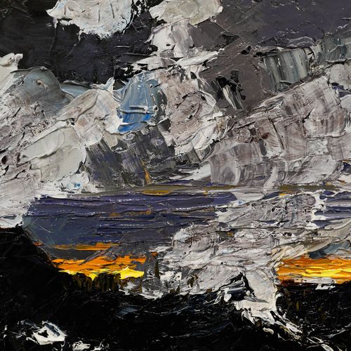 Daniel Nichols Contemporary Oil, Clouds Over Snowdonia photo Art