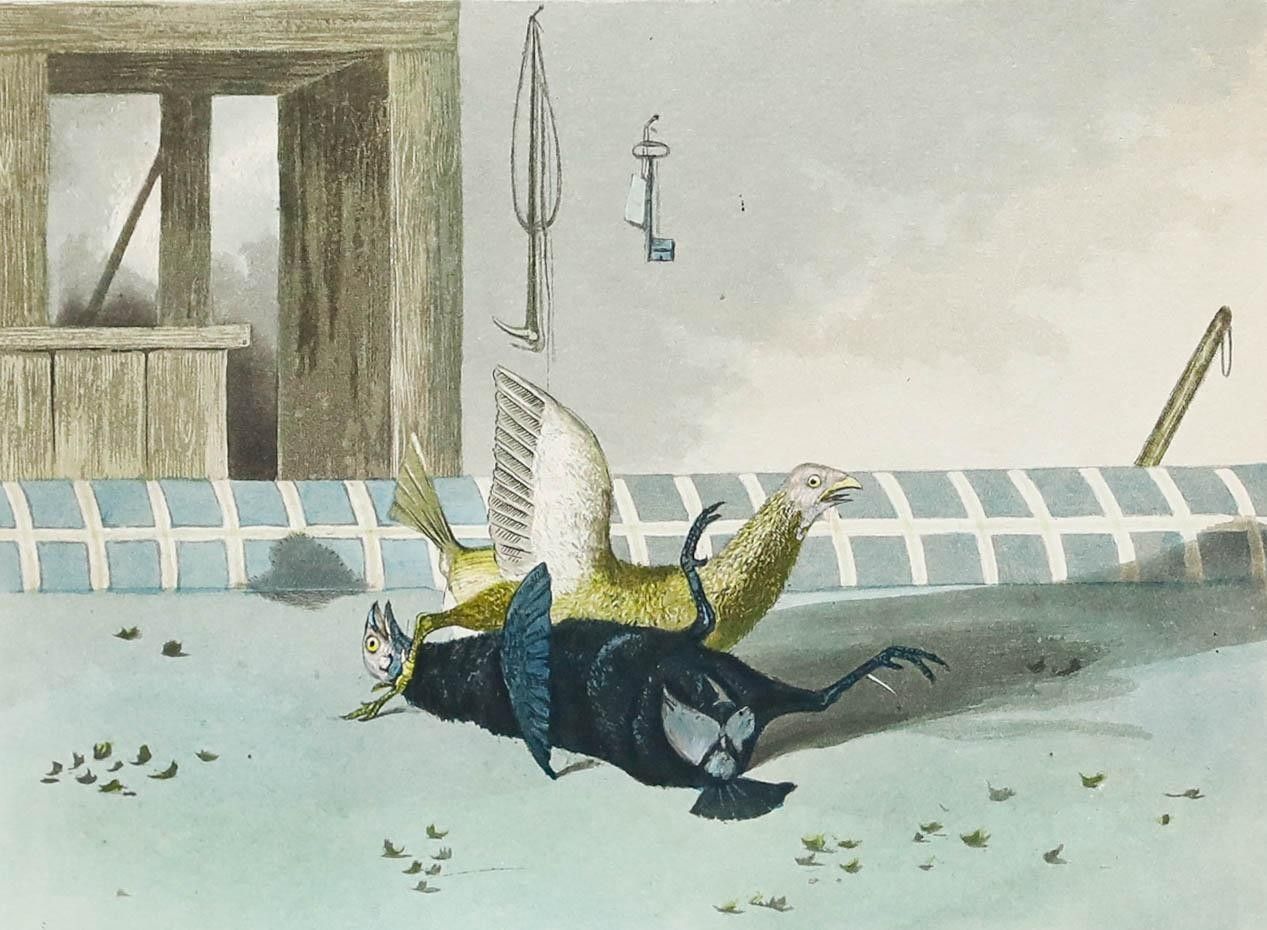 After Newton Fielding (1799 1856) Framed 1853 Etching, Throat photo furniture