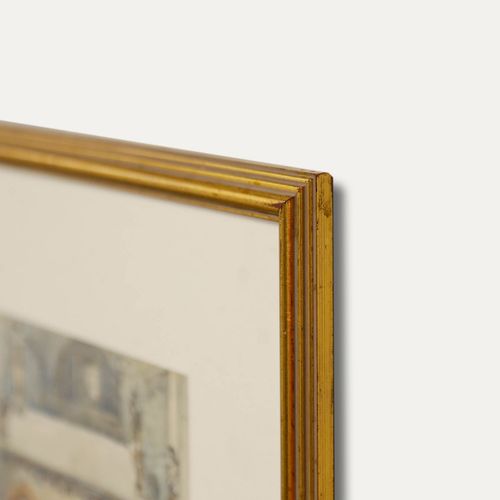 Robert Charles Goff (1837 1922) Framed 1907 Watercolour, La Porziuncola photo 190.0